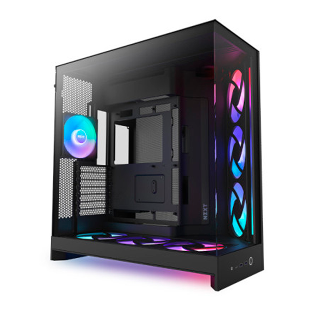 Gabinete NZXT H9 Flow RGB - E-ATX - Negro