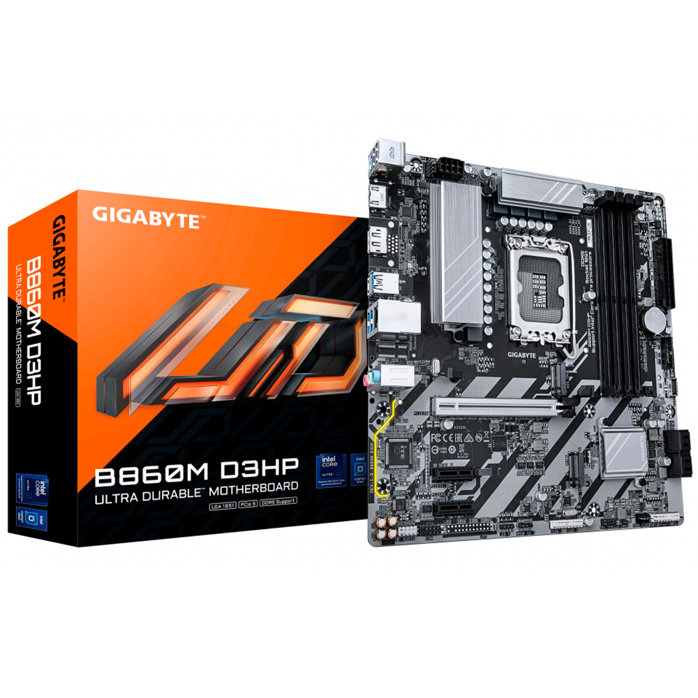 Tarjeta Madre GIGABYTE B860M D3HP - LGA 1851 - Micro ATX - Compatible con DDR5