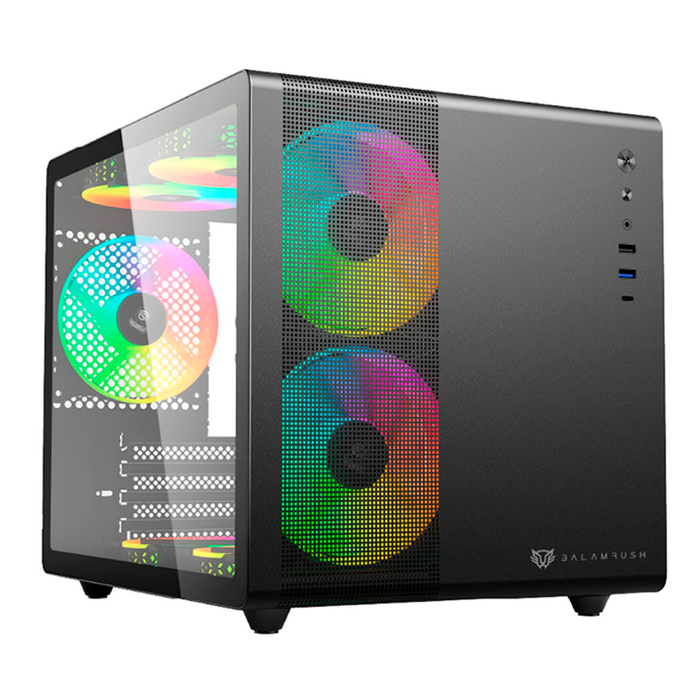 Gabinete Balam Rush Tank Mini GI930 Negro - Micro ATX