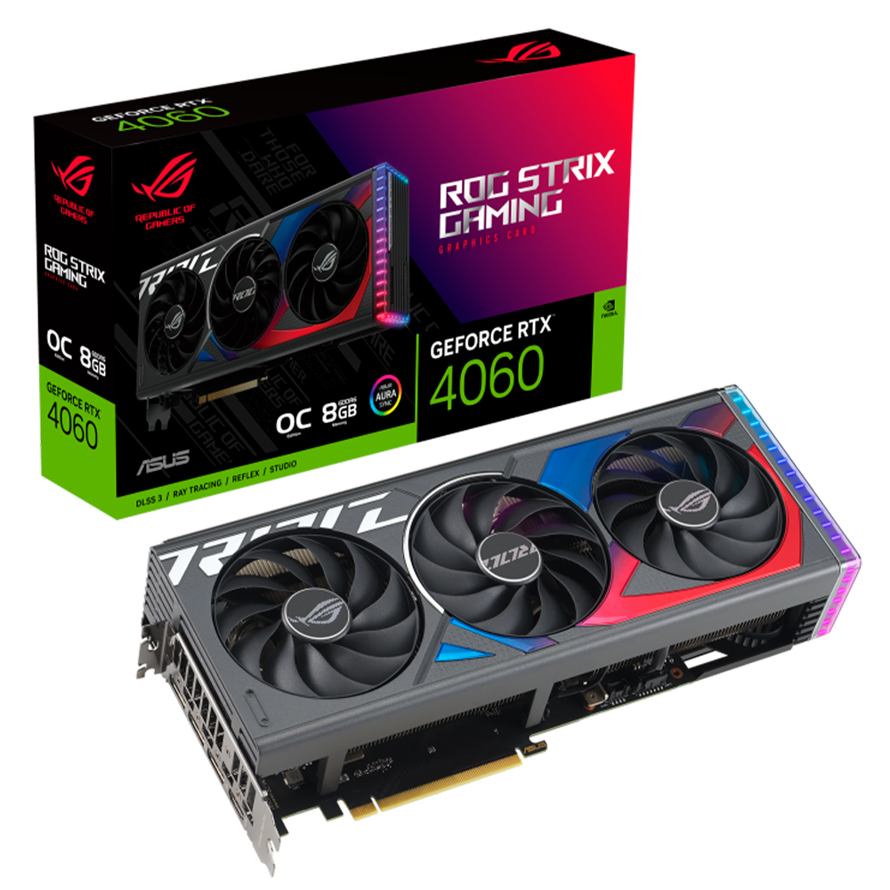 Tarjeta de Video ASUS ROG Strix GeForce RTX 4060 OC, 8GB