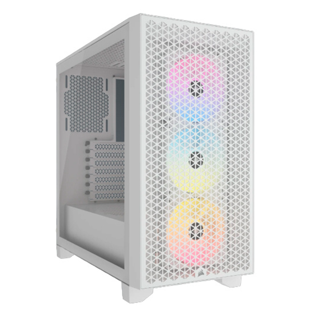 Gabinete Corsair 3000D RGB AIRFLOW Blanco - ATX