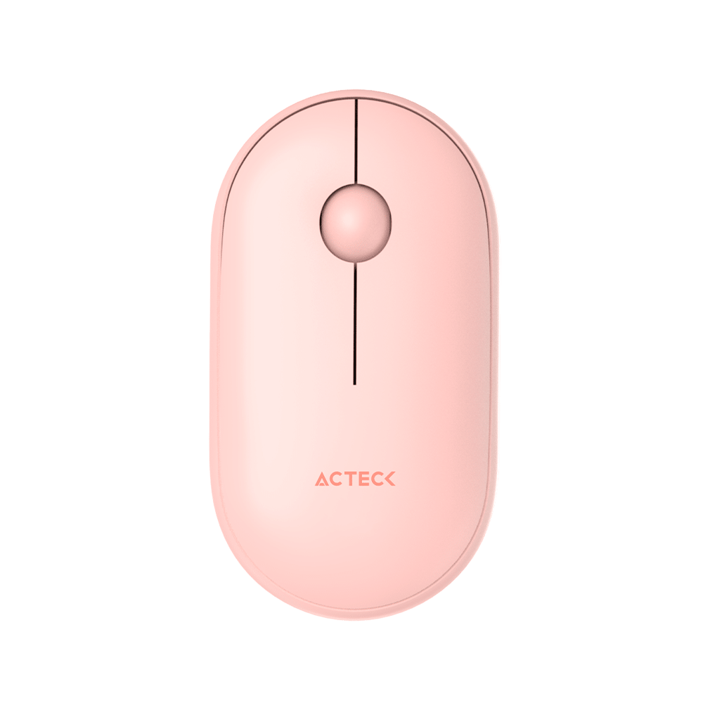 Mouse Acteck Óptico Optimize Edge MI460 - Inalámbrico - Rosa