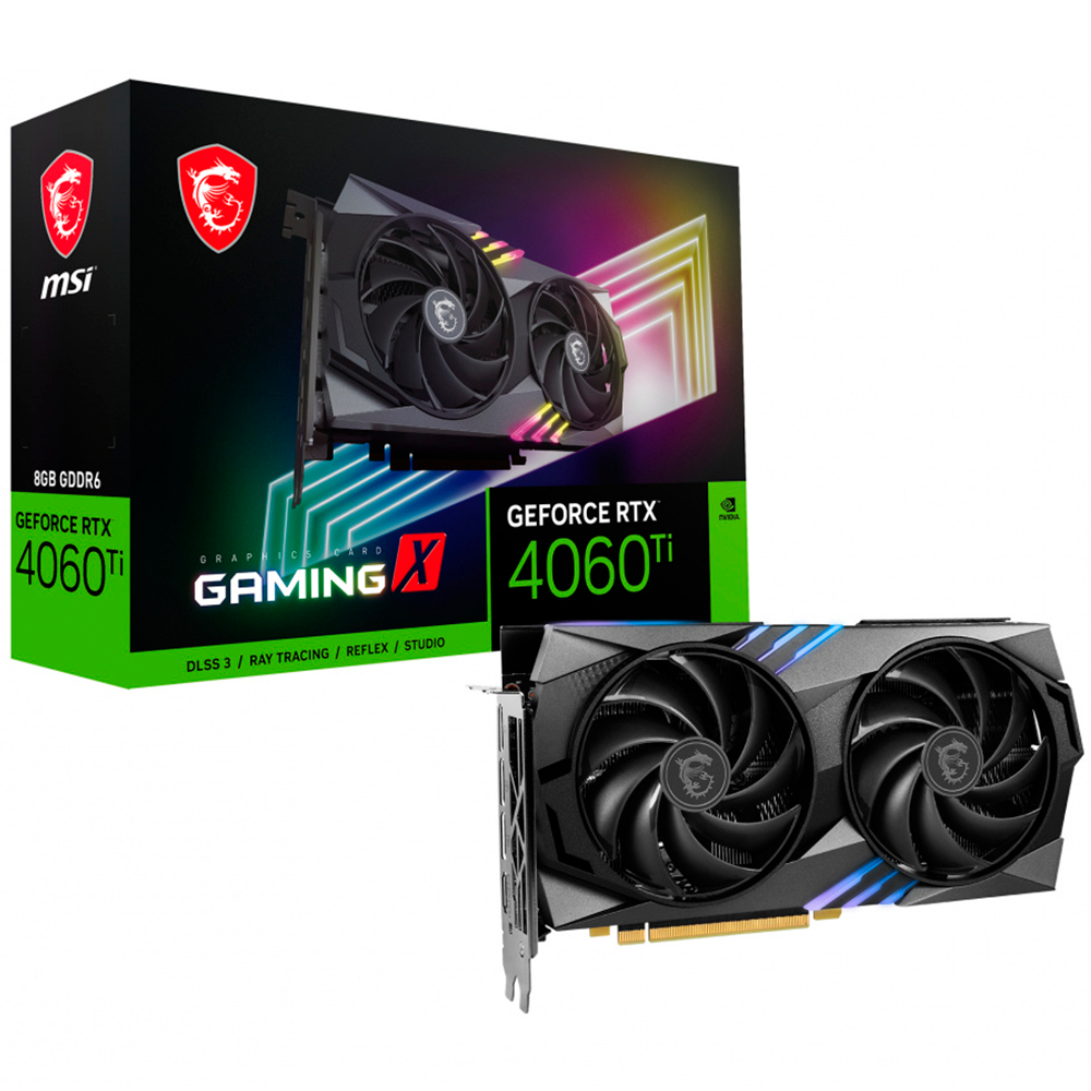 Tarjeta de Video MSI NVIDIA GeForce RTX 4060 Ti GAMING X 8G - 8GB