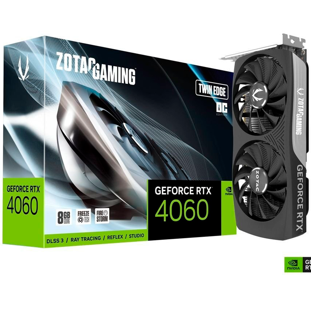 Tarjeta de Video Zotac NVIDIA GeForce RTX 4060 8GB Twin Edge OC, 8GB