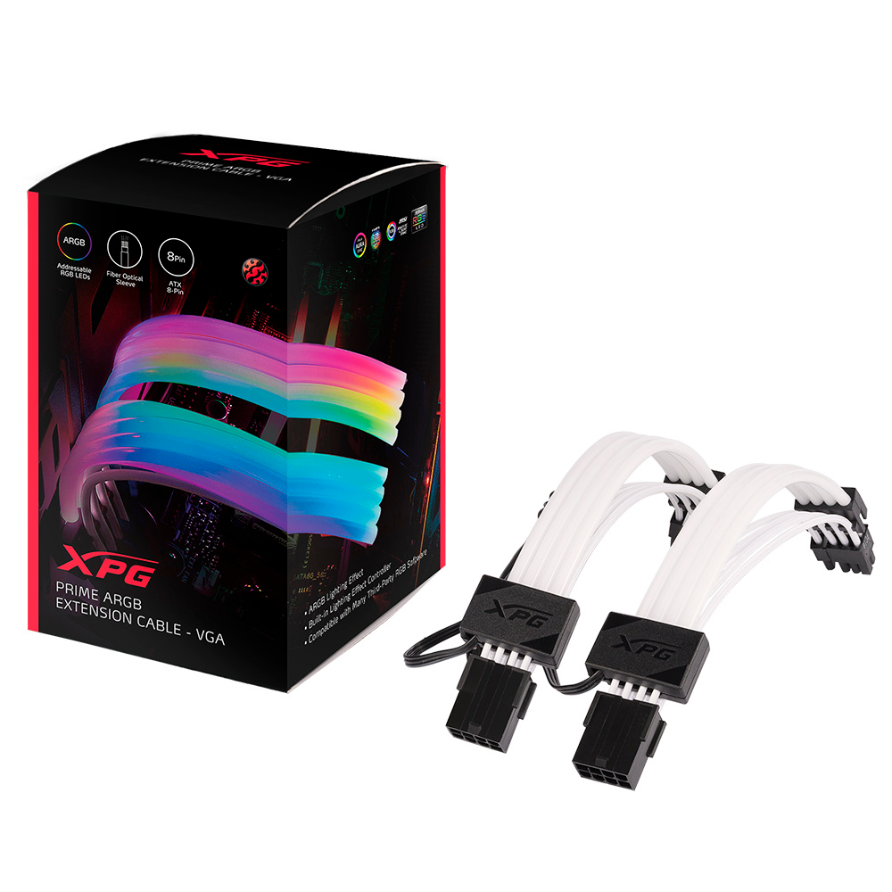 Cable de Extension para GPU XPG ARGB  - VGA / 2x8 (6+2) pines