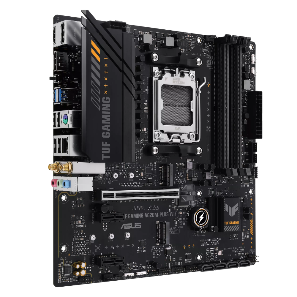 Tarjeta Made ASUS Tuf Gaming A620M-Plus Wifi, DDR5, Wifi, Micro ATX.