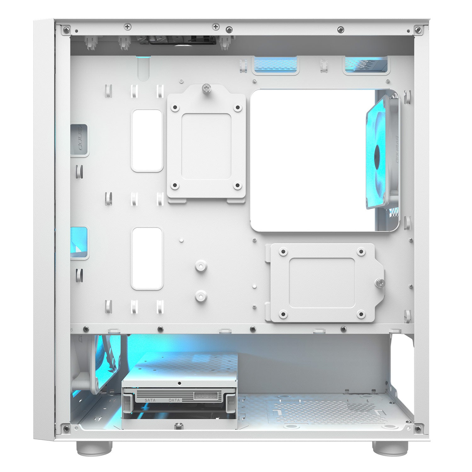 Gabinete Cougar Uniface Mini RGB - Mini ITX - Blanco