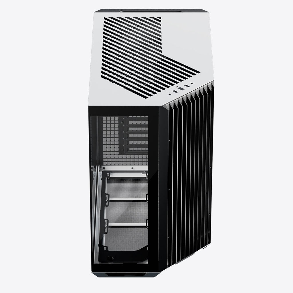 Gabinete APNX V1, ATX - Blanco/Negro