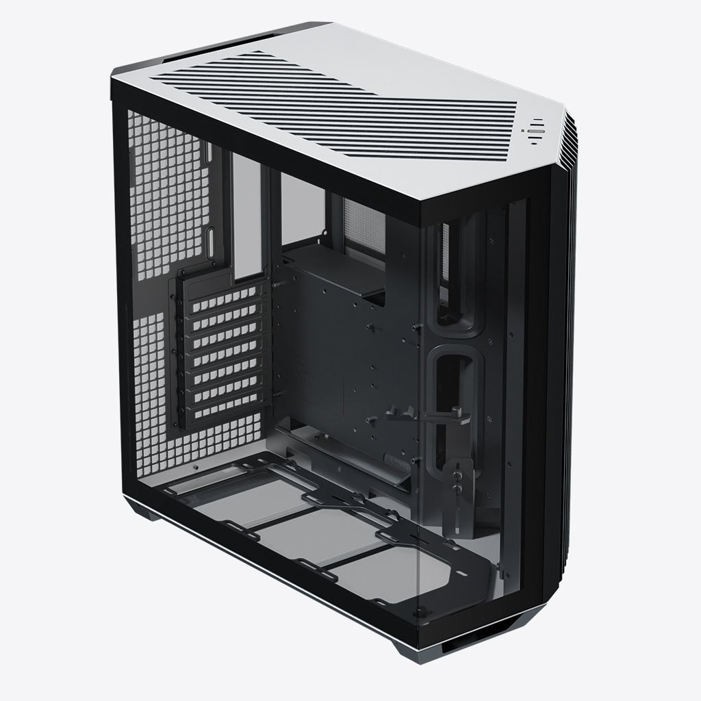 Gabinete APNX V1, ATX - Blanco/Negro