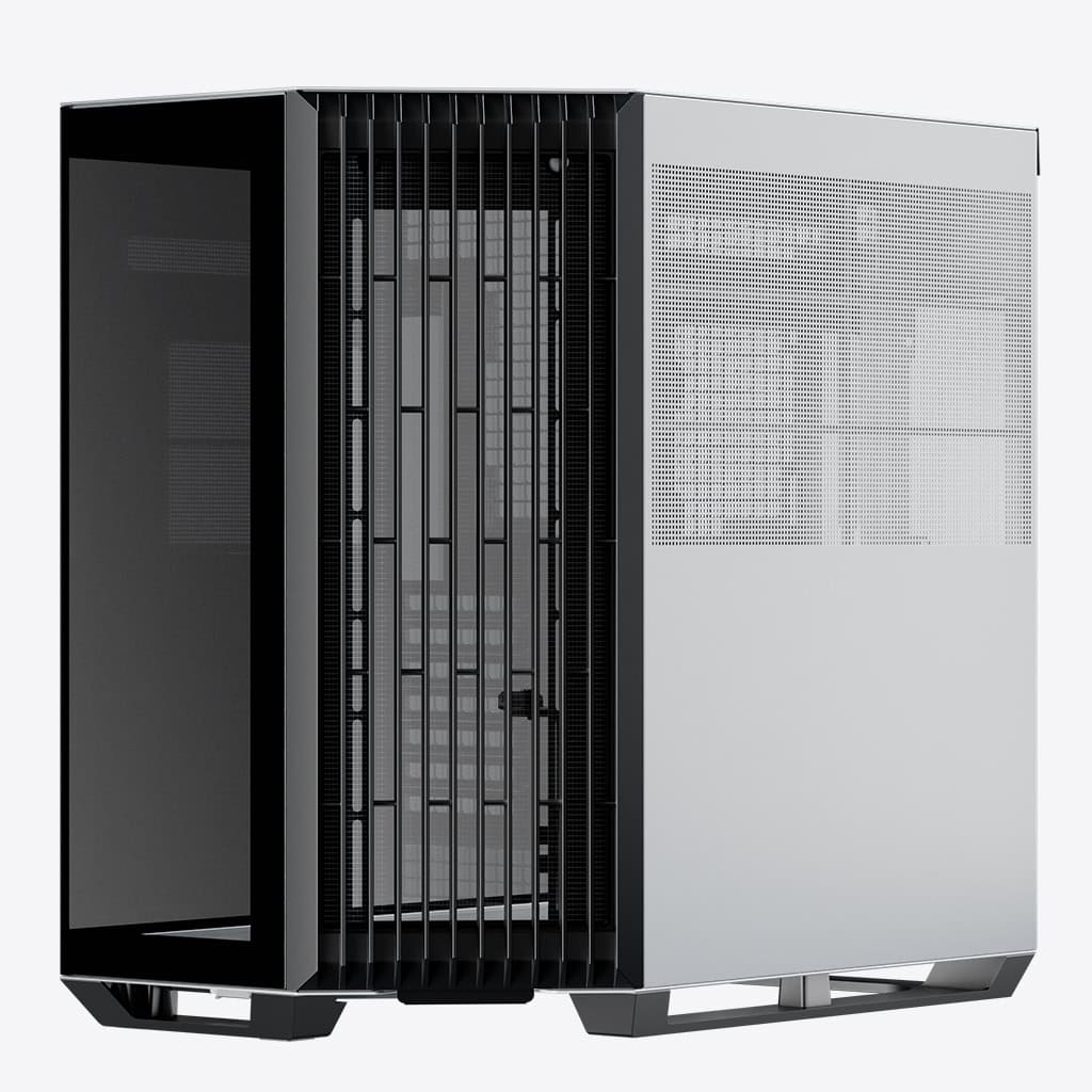 Gabinete APNX V1, ATX - Blanco/Negro