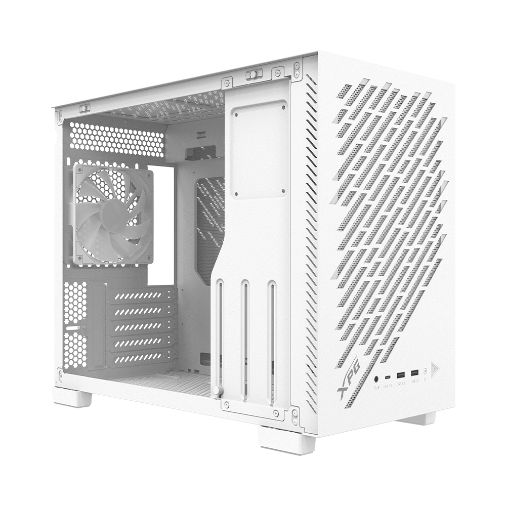 Gabinete XPG Valor Air Nano, Midi-Tower, Micro-ATX/Mini-ITX, Incluye 1 Ventilador, Blanco