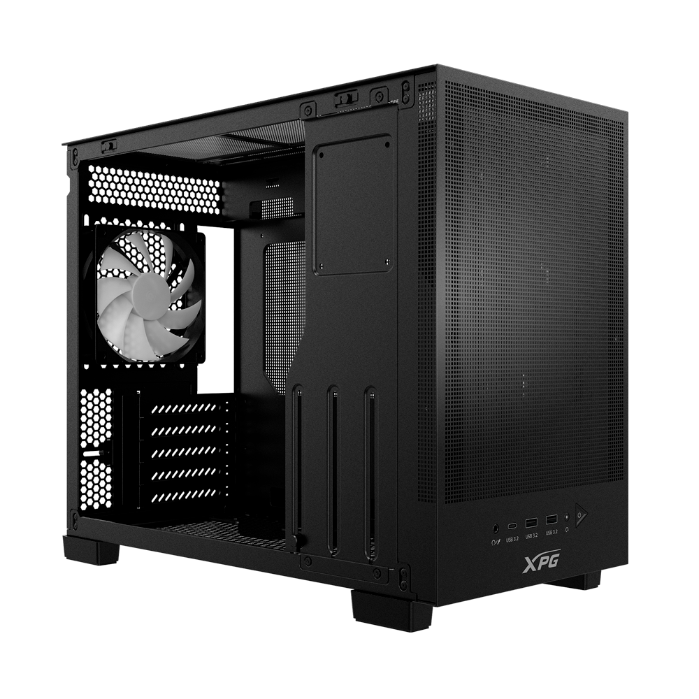 Gabinete XPG Valor Mesh Nano, Micro-ATX, Incluye 1 Ventilador, Negro