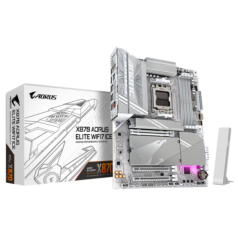 Tarjeta Madre Gigabyte X870E A Elite X Ice, Socket AM5
