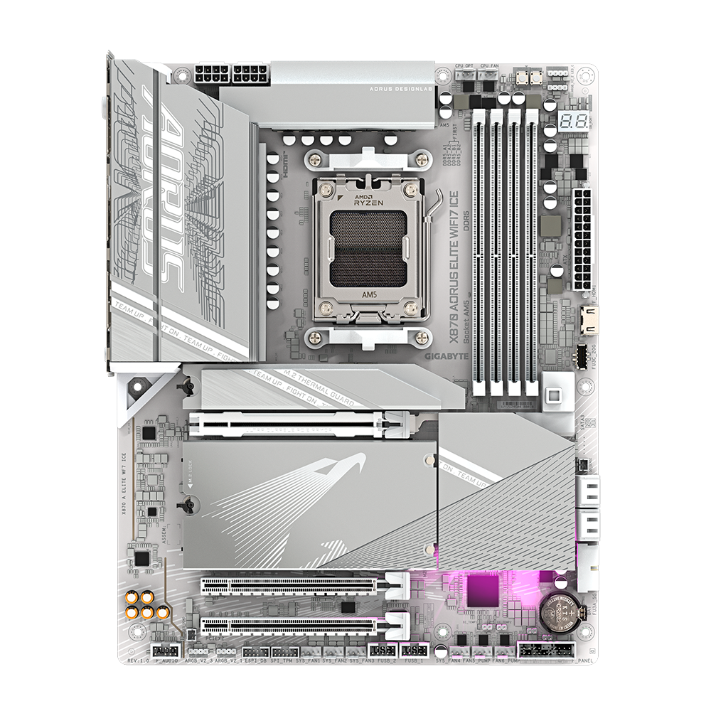 Tarjeta Madre Gigabyte X870E A Elite X Ice, Socket AM5