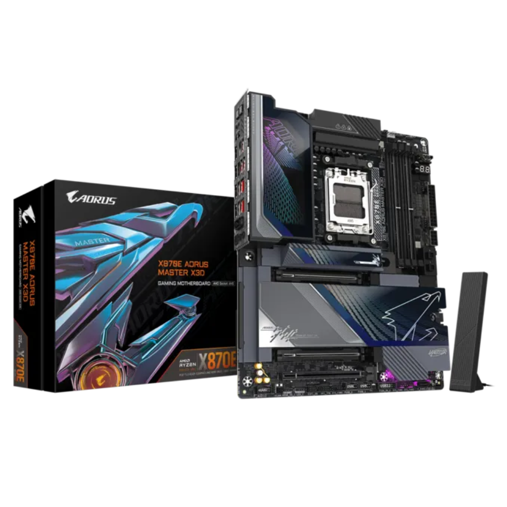 Tarjeta Madre Gigabyte X870E A Master X, Socket Am5, 4*DDR5 5200Mhz, Wifi, Atx