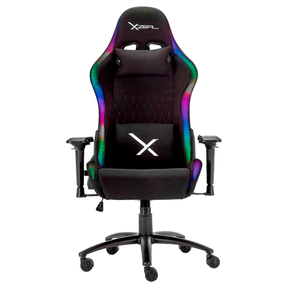 Silla Gamer Xzeal, Reclinable 180°, Hasta 150 Kg, Rgb, Negro