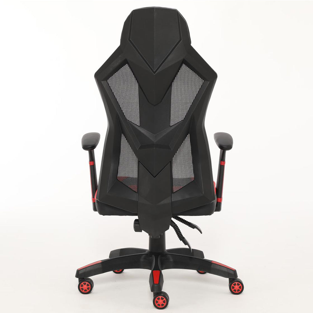 Silla Gamer Xzeal Malla Con Vinil, Reclinable 150°, Hasta 100Kg, Negro/Rojo