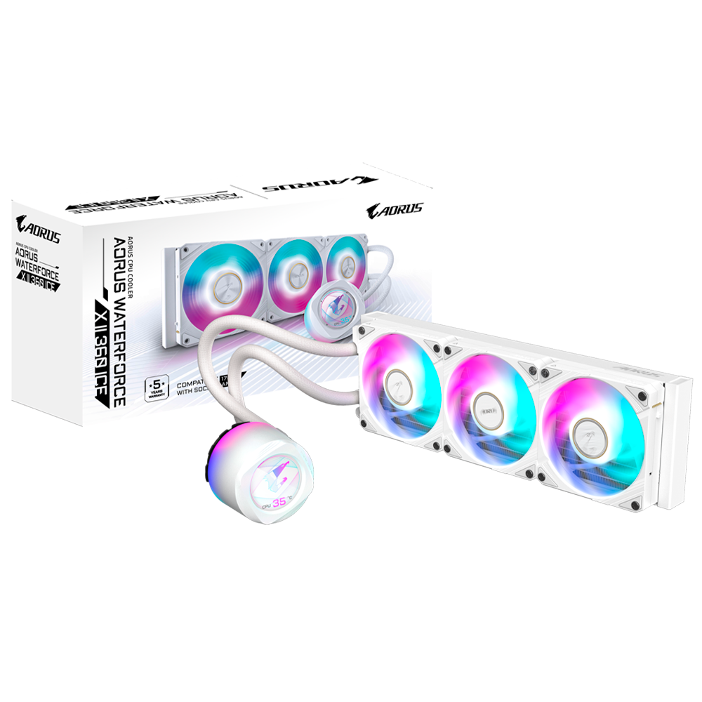 Enfriamiento Líquido AORUS X Waterforce II 360i ICE (Version con pantalla)