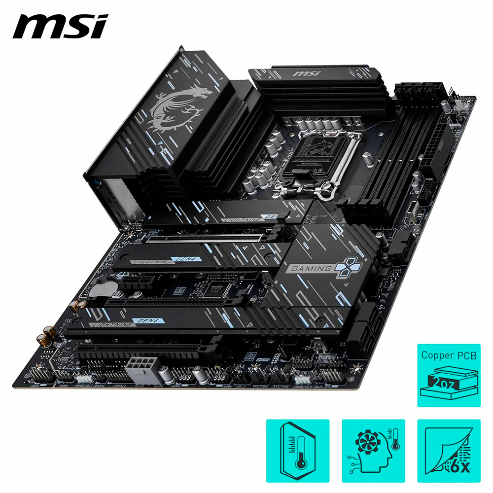 Tarjeta Madre MSI GAMING PLUS WIFI, LGA 1851, ATX, Compatible con DDR5