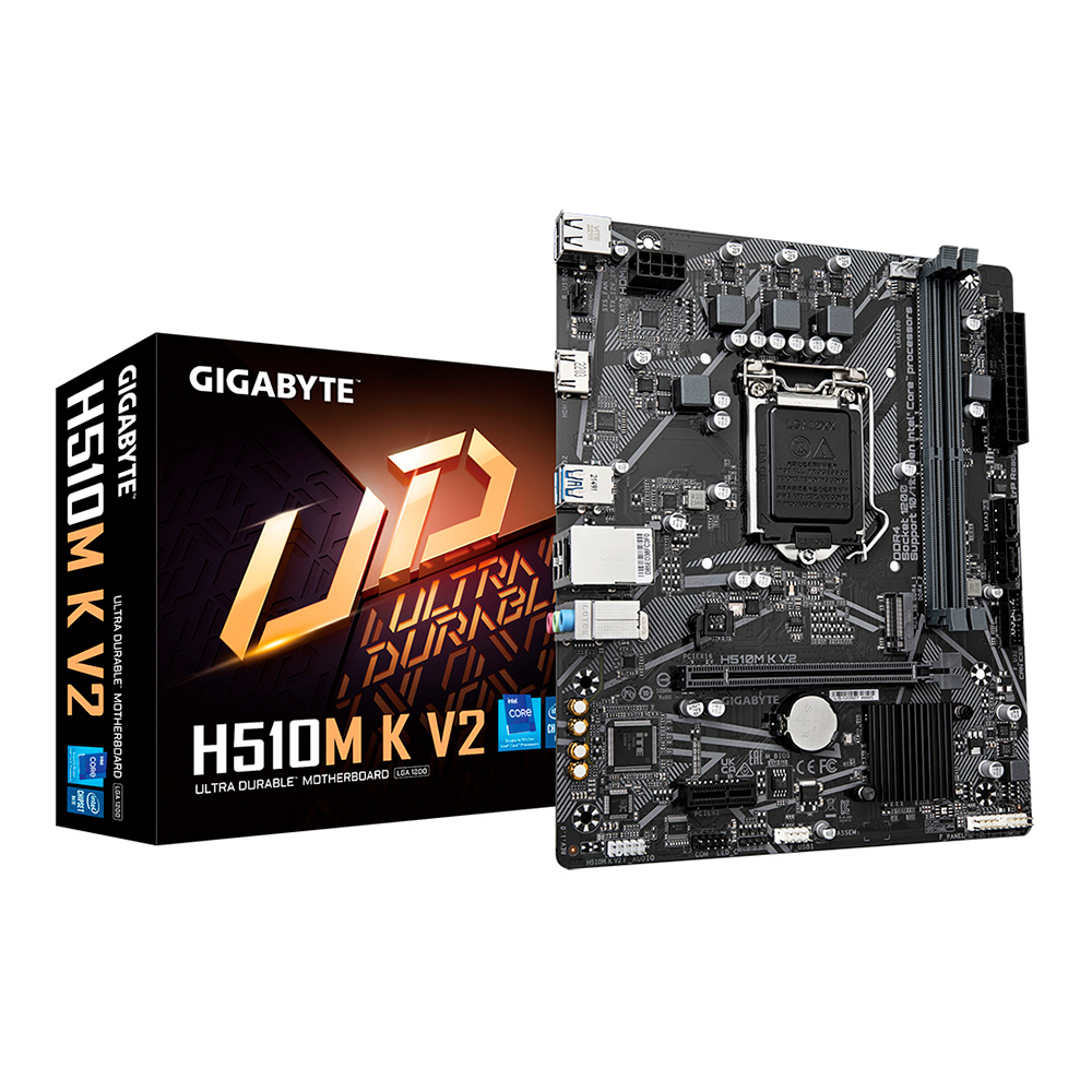 Tarjeta Madre Gigabyte Micro-ATX H510M K V2, S-1200 64GB DDR4