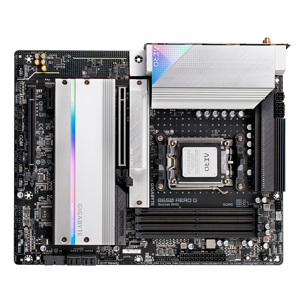 Tarjeta Madre GIGABYTE B650 AERO G, S-AM5, ATX, Compatible con DDR5