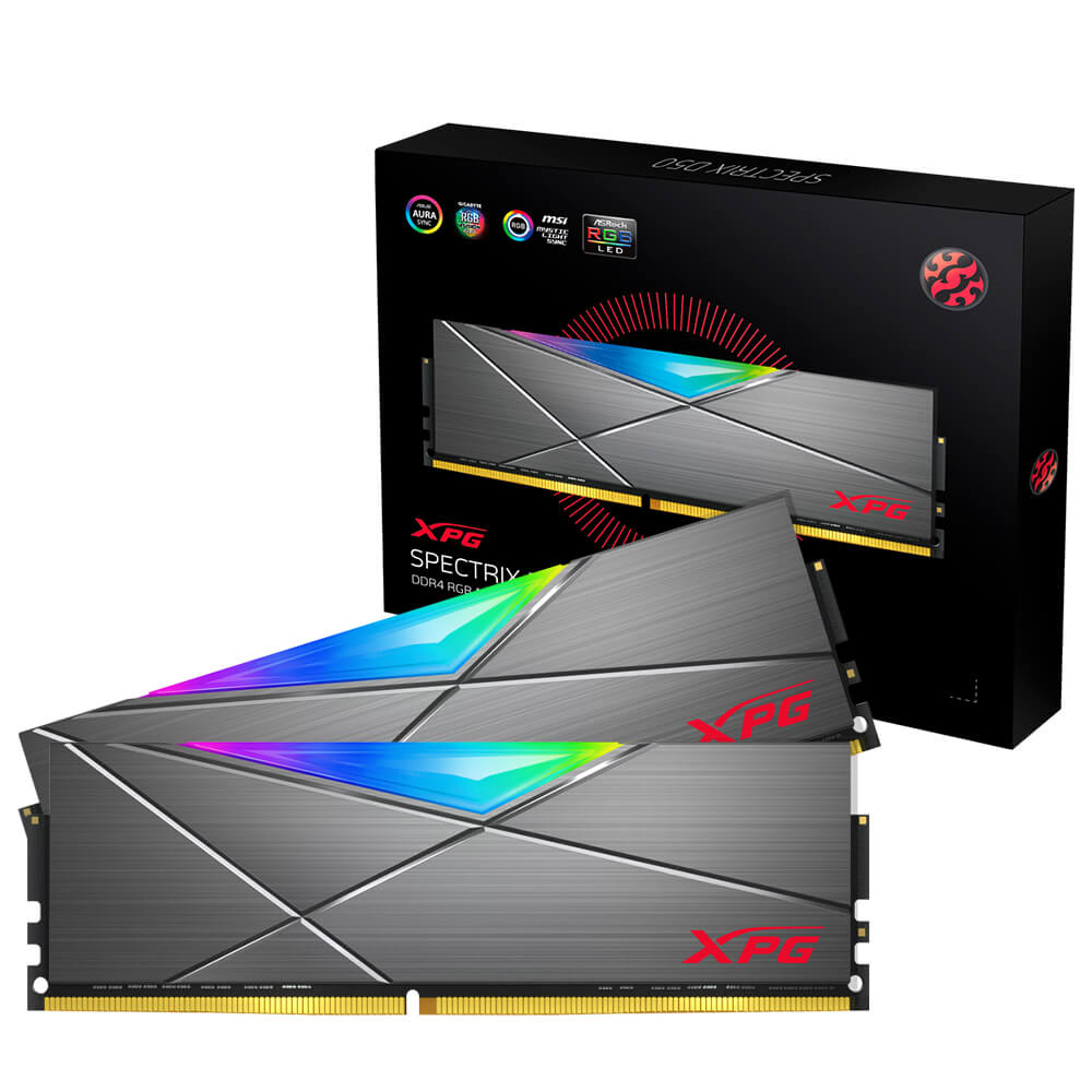 Kit de Memoria RAM ADATA XPG Spectrix D50 16GB 2x8GB DDR4 3200MHz Titanio