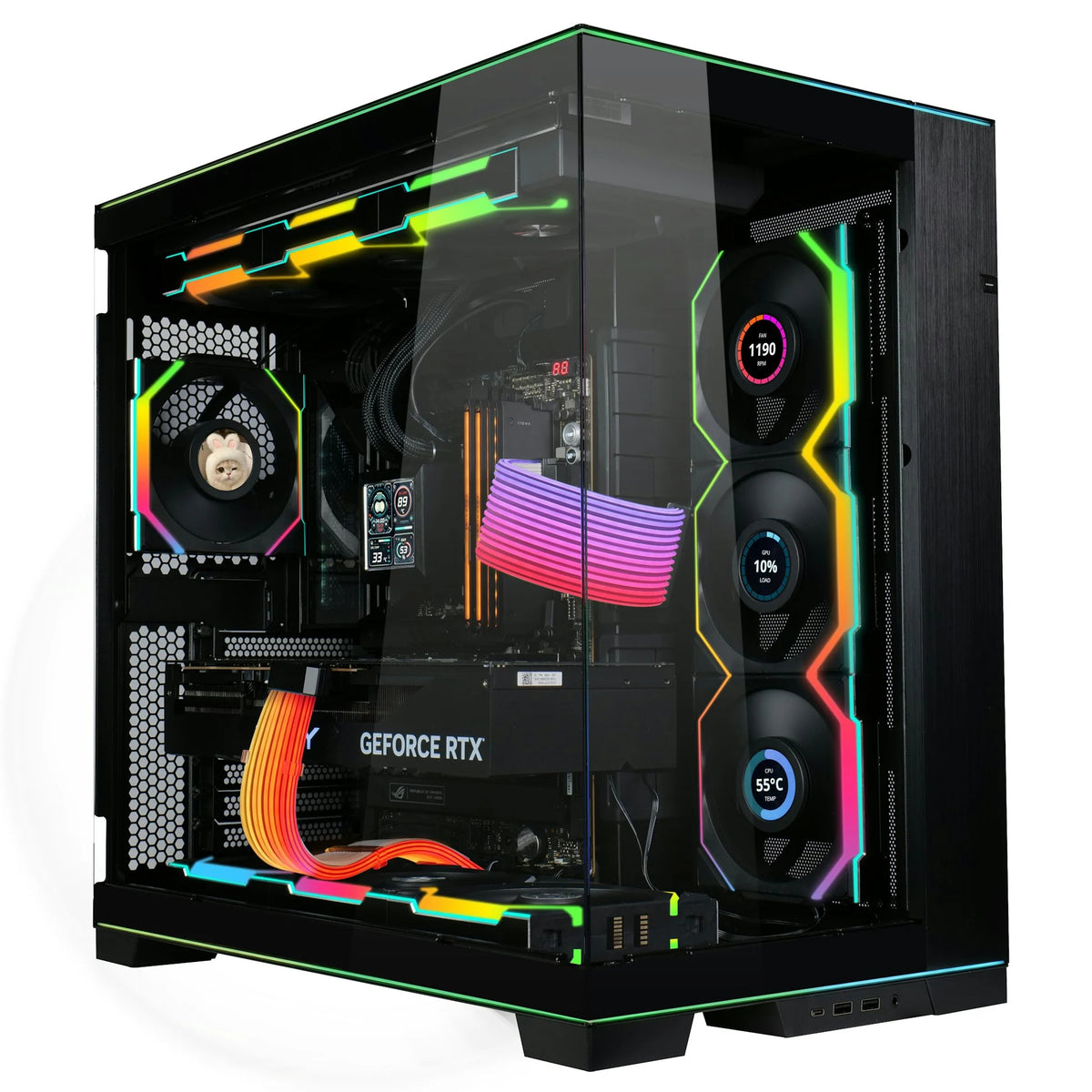 Ventilador Lian Li Uni Fan Sl Black Inalambrico con pantalla LCD | 120mm ARGB