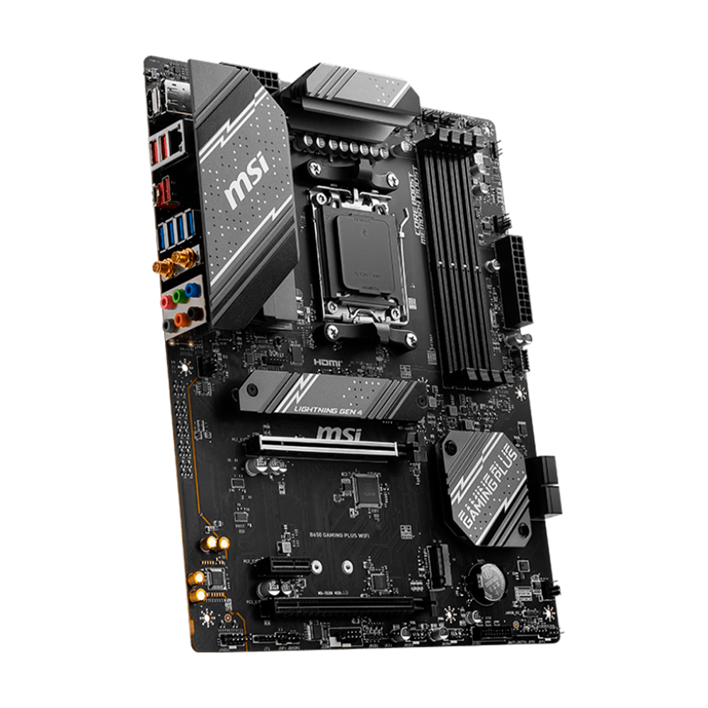 Tarjeta Madre MSI B650 GAMING PLUS WIFI, S-AM5, ATX, Compatible con DDR5