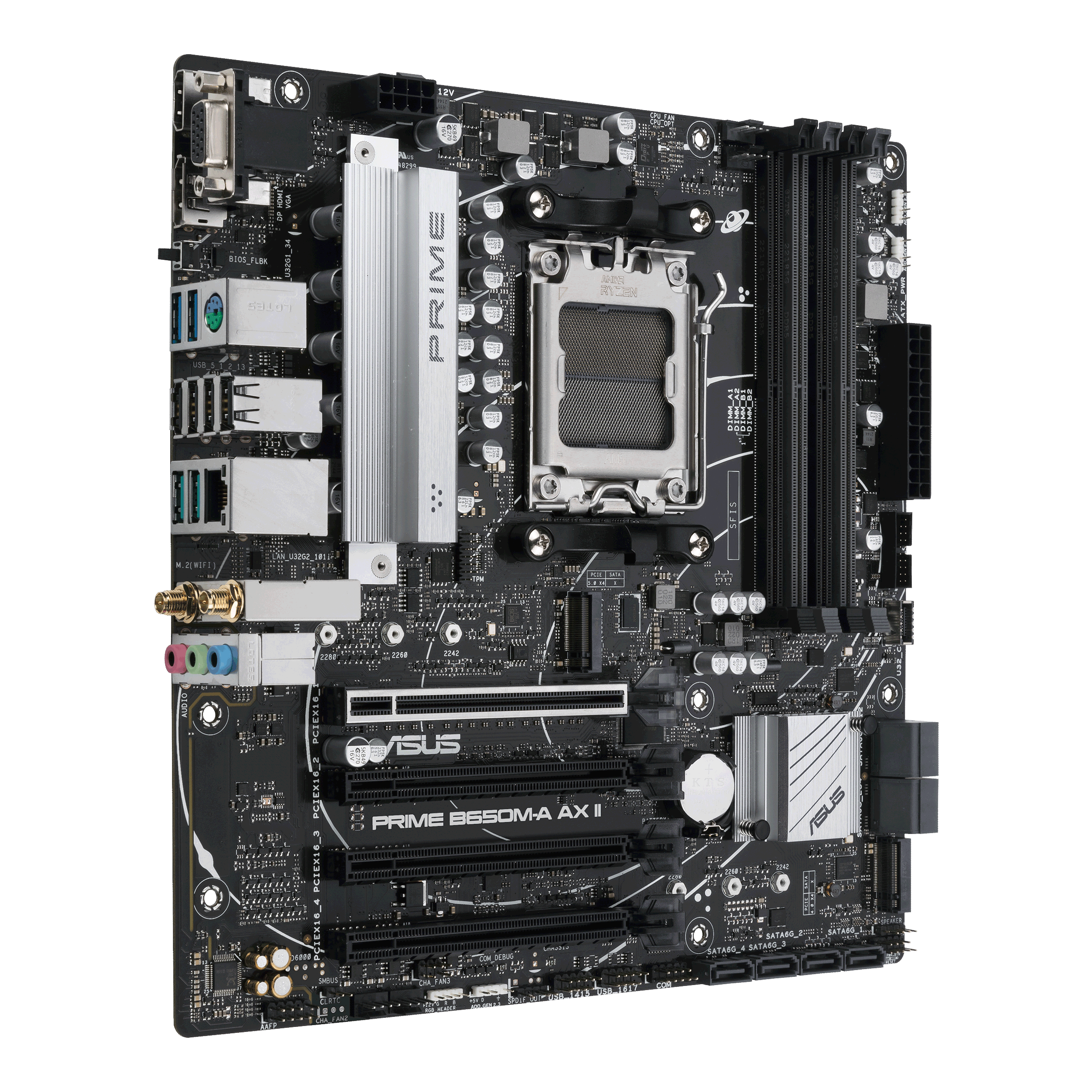 Tarjeta Madre ASUS PRIME B650M A AX II | Socket AM5 | Micro ATX