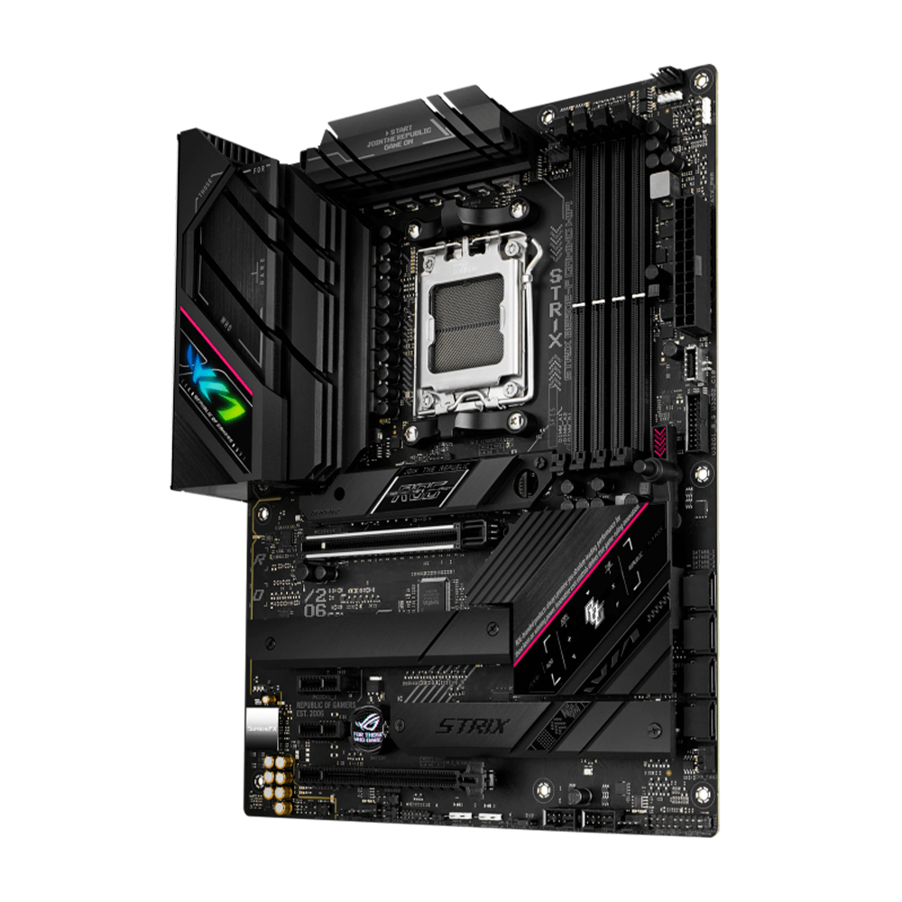 Tarjeta Madre ASUS ROG Strix B650E-F GAMING WIFI- S-AM5- ATX- Compatible con DDR5