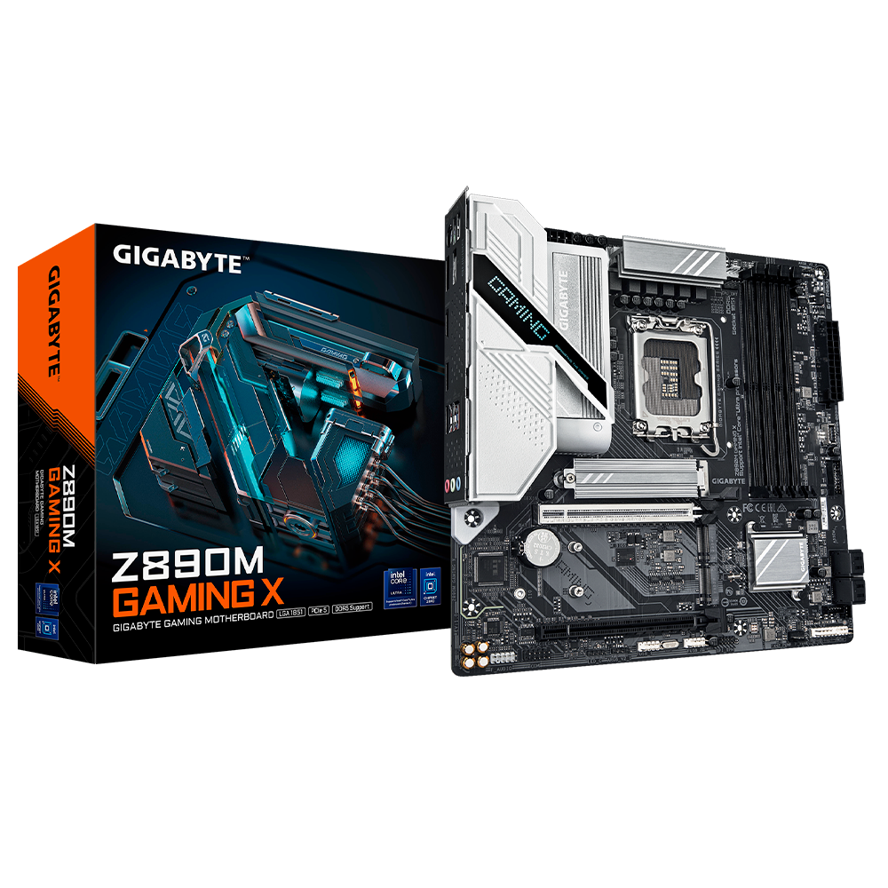 Tarjeta Madre GIGABYTE Z890M GAMING X, LGA 1851, Micro ATX, Compatible con DDR5