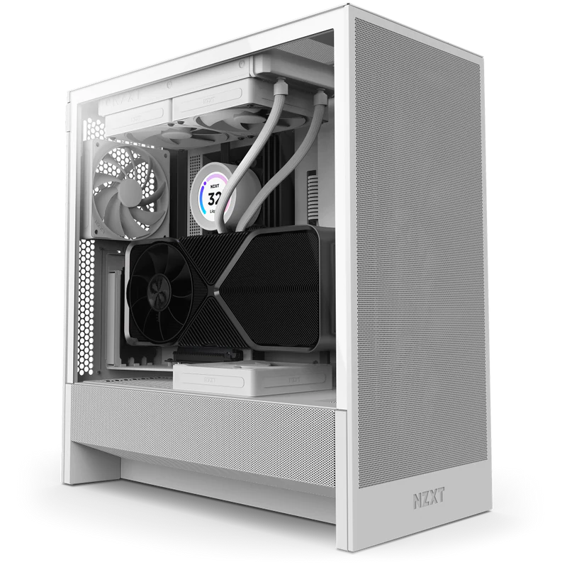 Gabinete NZXT H5 Flow- ATX- Blanco