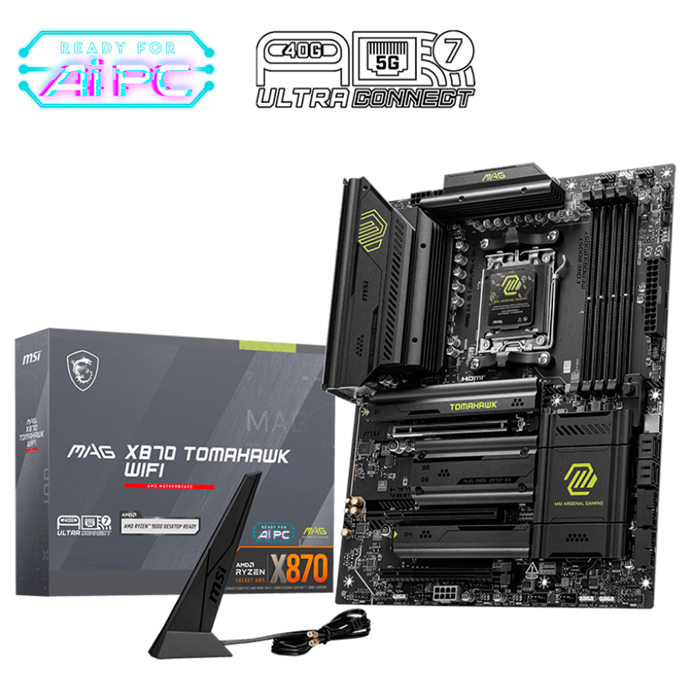 Tarjeta Madre MSI MAG X870 TOMAHAWK WIFI, S-AM5, ATX, Compatible con DDR5