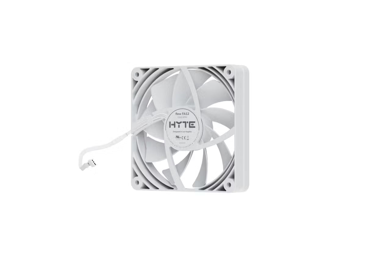 Kit de Ventiladores HYTE FA12 120mm PWM | Fan 4 Pack | Snow Blanco