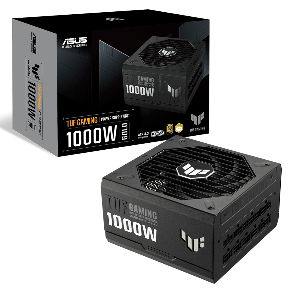 Fuente de Poder ASUS TUF Gaming 1000G 80 PLUS Gold, Modular, 20+4 pin ATX, 135mm, 1000W