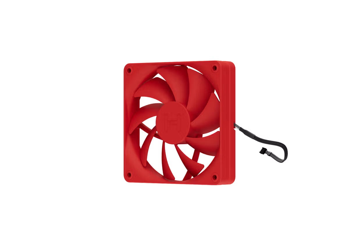 Kit de Ventiladores Hyte FA12 | 120mm | Wild Cherry/Rojo