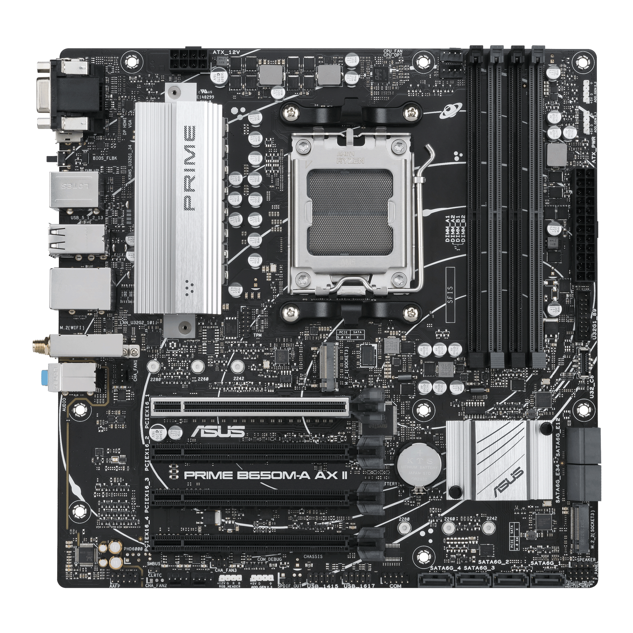 Tarjeta Madre ASUS PRIME B650M A AX II | Socket AM5 | Micro ATX