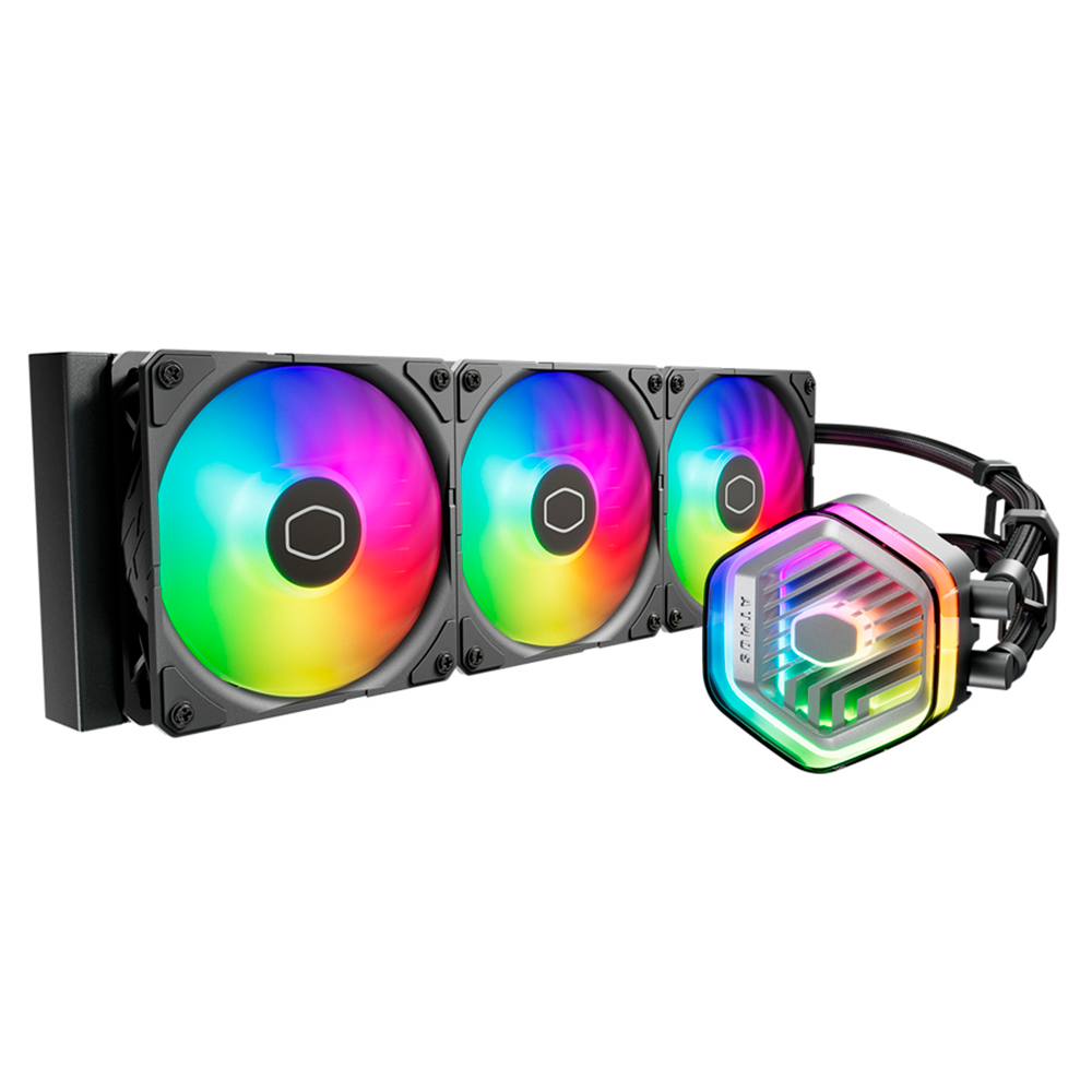 Enfriamiento Liquido AIO Cooler Master MasterLiquid 360 Atmos, 3x 120mm, 690 - 2500RPM