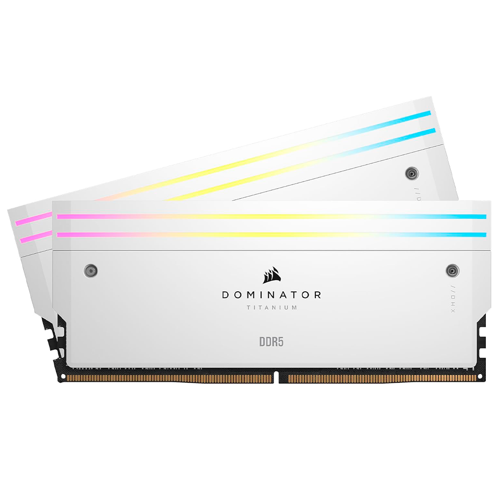 Memoria RAM Corsair Dominator Titanium 64GB 6400MHz (2X32GB), Blanco
