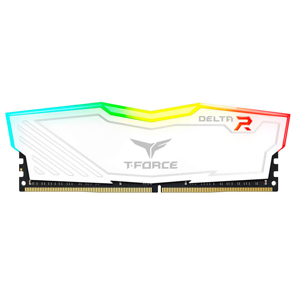 Kit Memoria RAM Teamgroup T-FORCE Delta RGB Blanca DDR4, 3200MHz, 32GB - 2 x 16GB