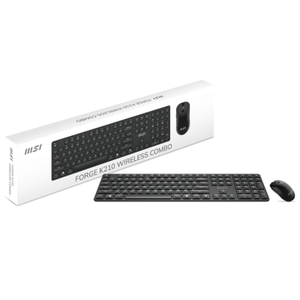 Kit Teclado y Mouse MSI Forge K210 W Combo US