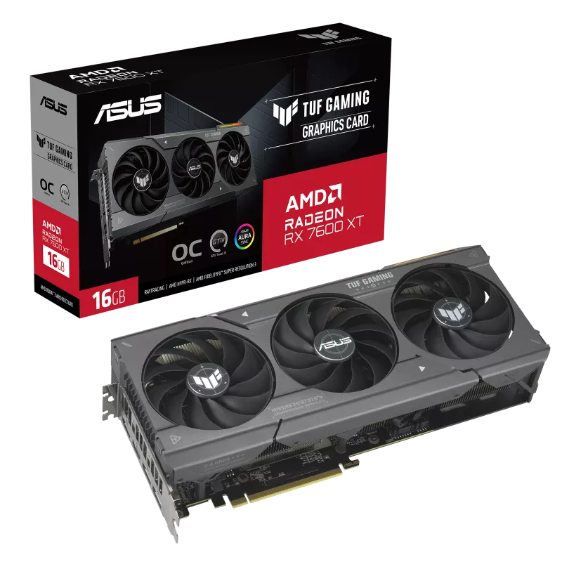 Tarjeta de Video ASUS AMD TUF Gaming Radeon RX 7600 XT OC - 16GB