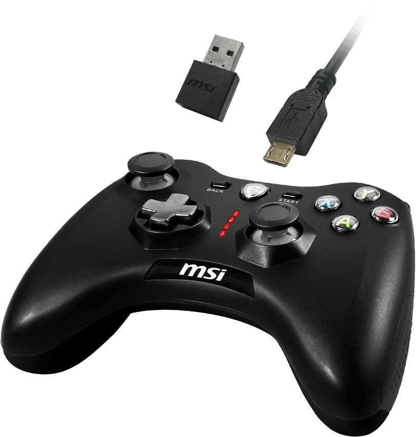 Control MSI Force GC30 V2 Inalámbrico | Negro