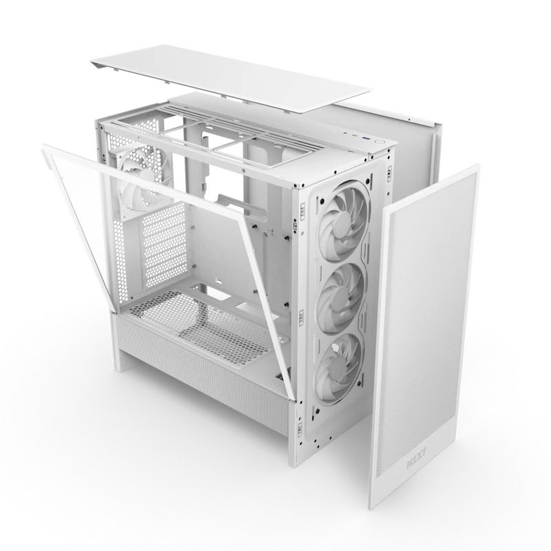 Gabinete NZXT H5 Flow RGB- ATX- Blanco