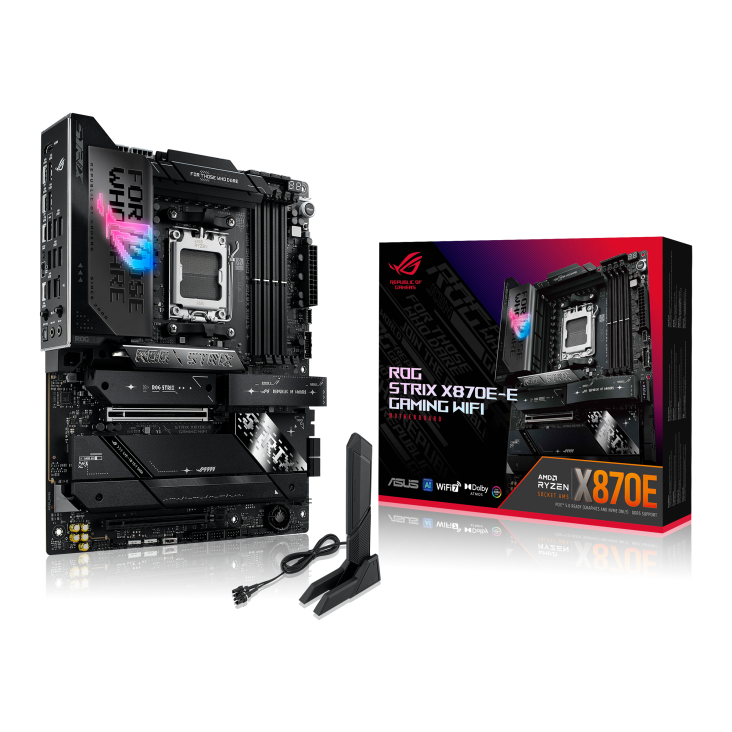 Tarjeta Madre ASUS ROG STRIX X870E-E GAMING WIFI- S-AM5- ATX- Compatible con DDR5