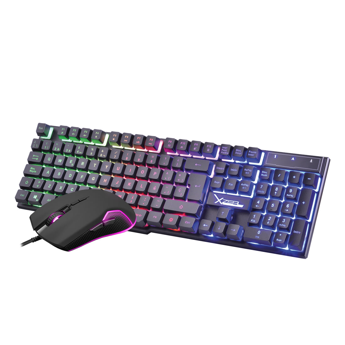 Kit Teclado Y Mouse Xzeal Xst-201 Membrana - Usb - Negro