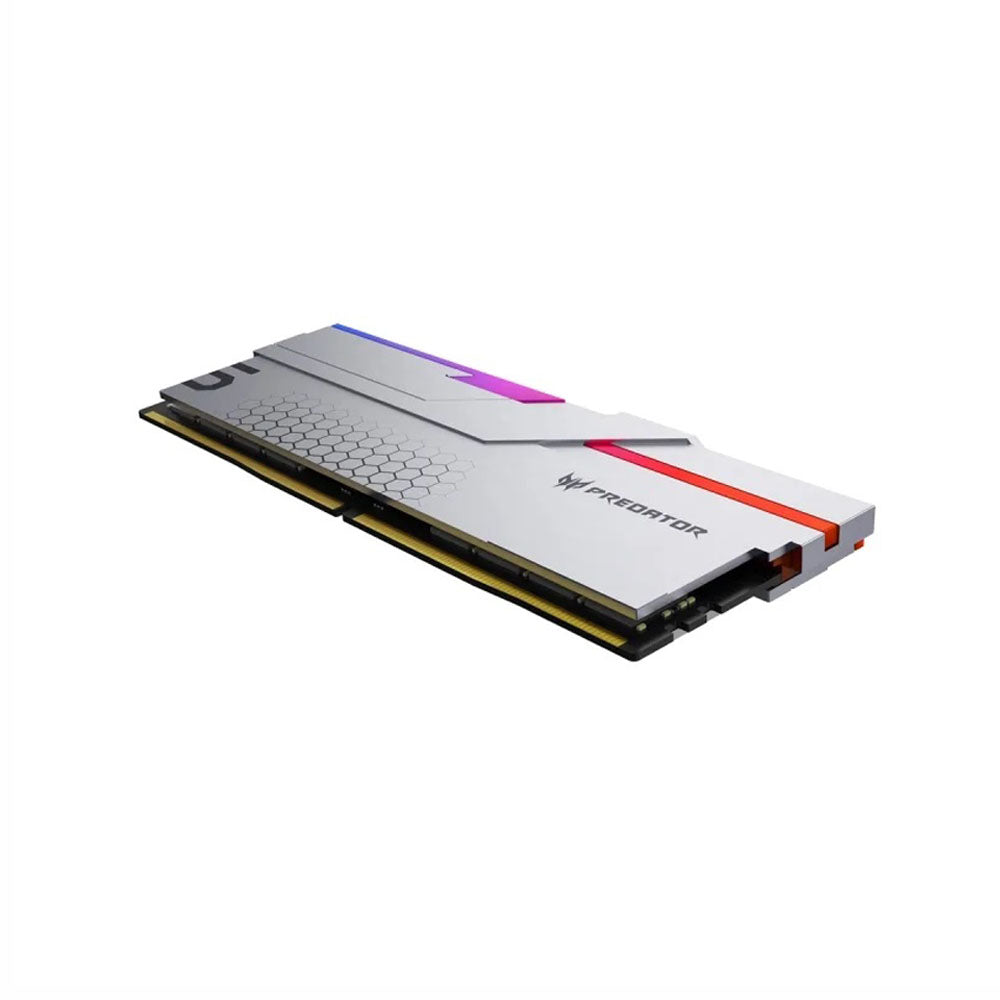 Memoria RAM DDR5 Predator Hermes RGB 64GB (2X32) 6400MHZ CL32 - Plata