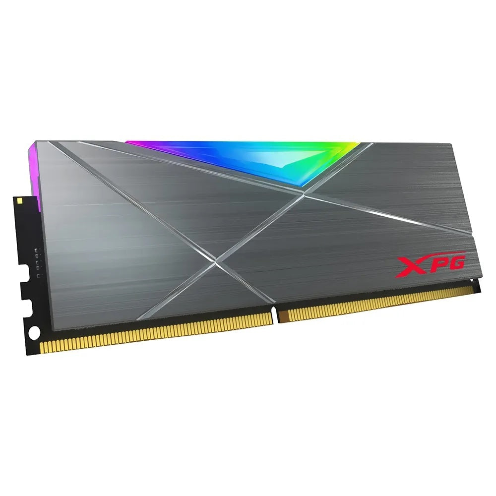 Memoria RAM DIMM ADATA XPG D50 8GB 3200MHz DDR4 Disipador Titanio RGB
