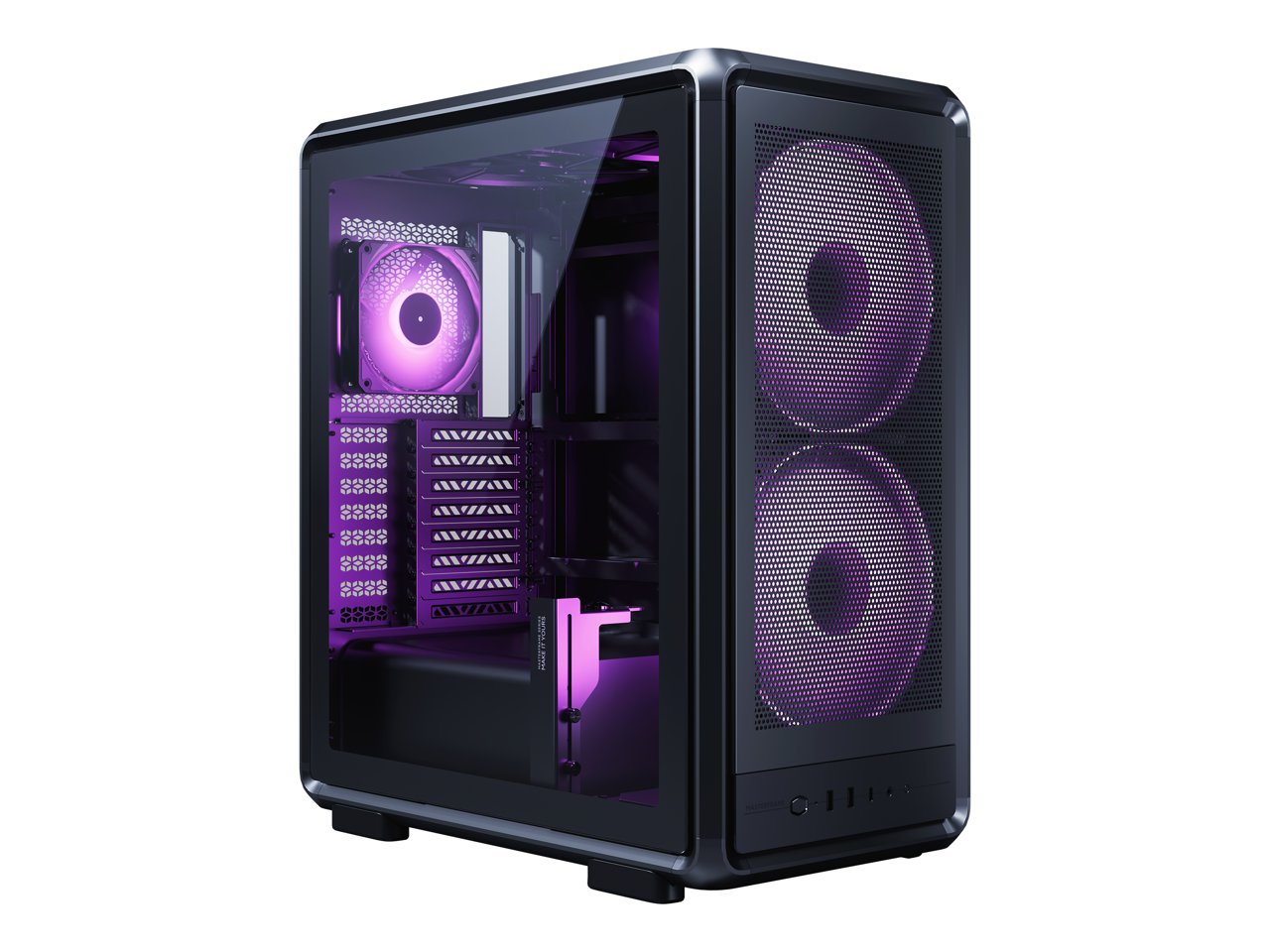 Gabinete Cooler Master MasterFrame 500 Mesh - Micro ATX - Negro