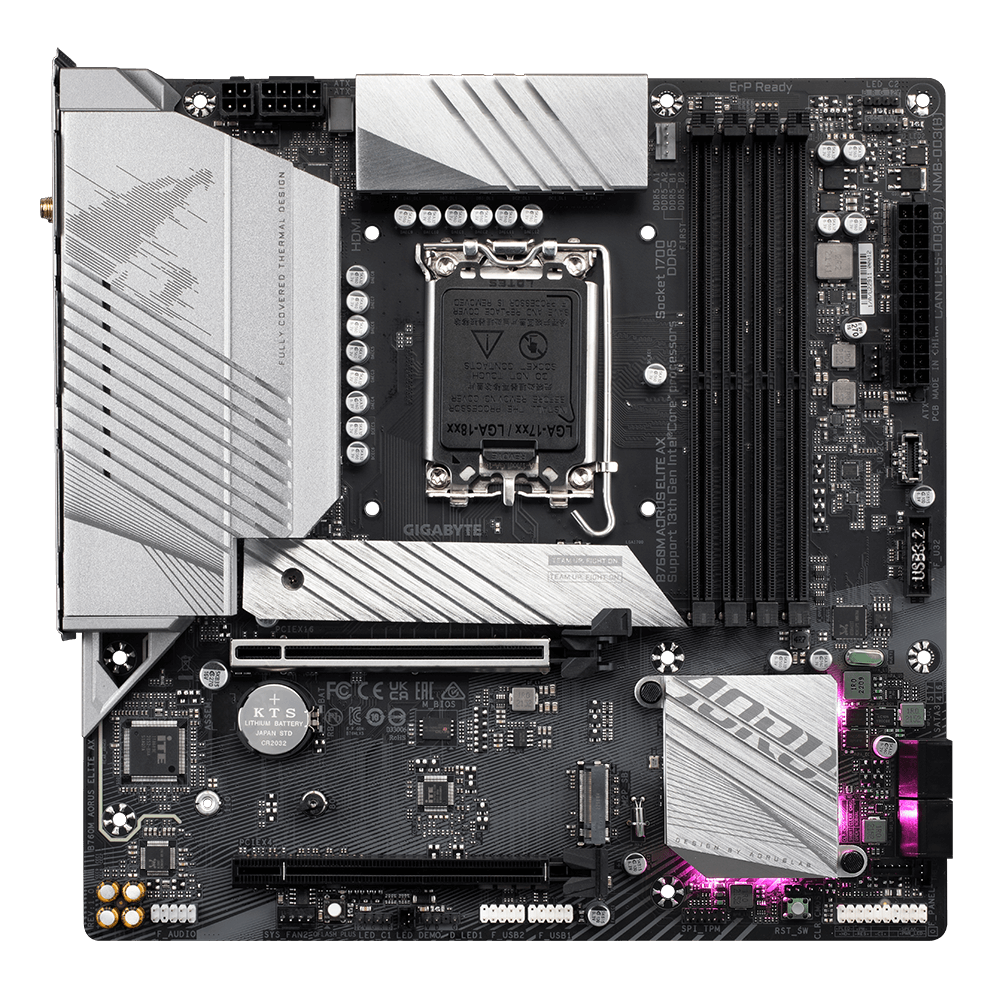 Tarjeta Madre Gigabyte B760M AORUS Elite AX | LGA 1700 | Micro ATX